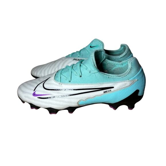 Nike Shoes Teal Black White Phantom GX Pro Firm Ground Cleats Size 5 - Picture 1 of 4